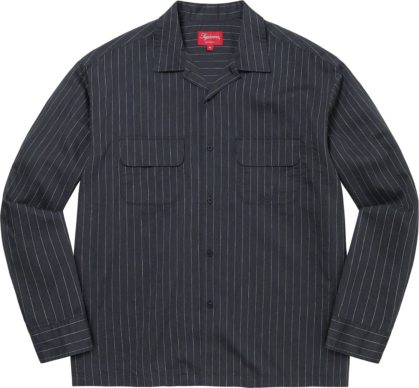 Pinstripe Linen Shirt view 6
